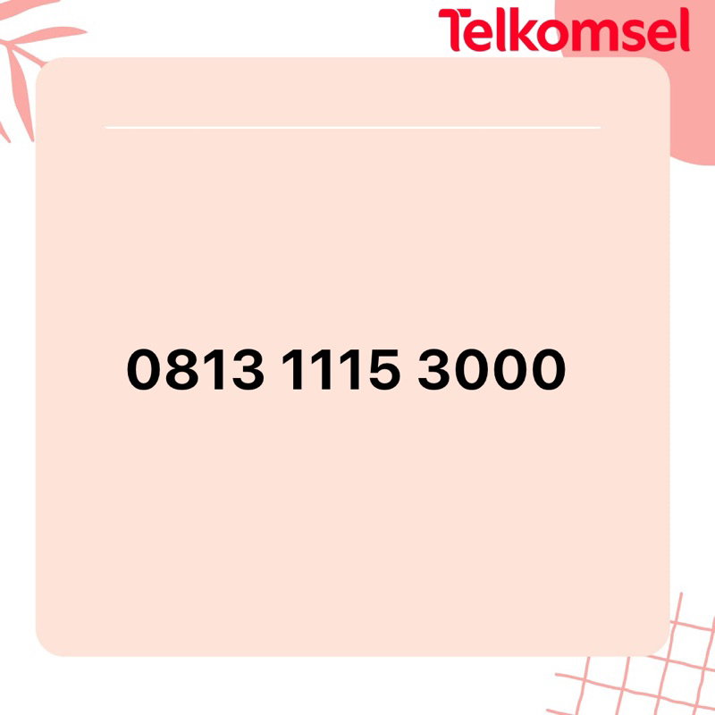 Nomor Cantik Telkomsel Seri Ekor Triple 1115 3000