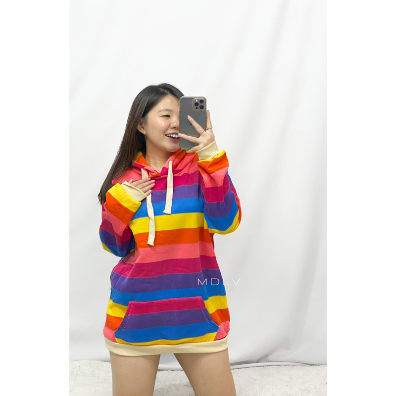 MDLV ~ 953 Sweater Rainbow Fleece Import