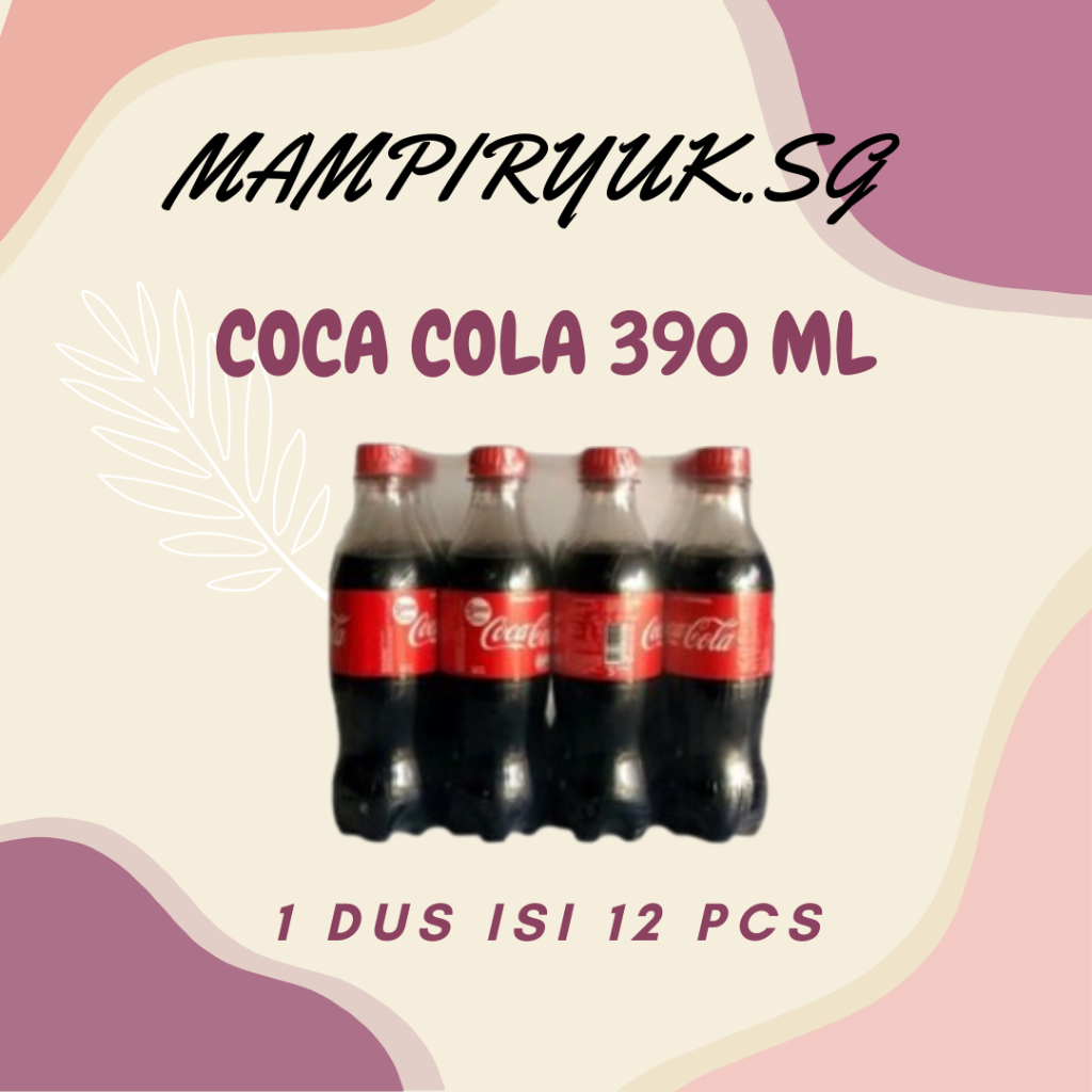 

[DUS/KARTON] COCA COLA BOTOL 390ML 1 DUS ISI 12 PCS