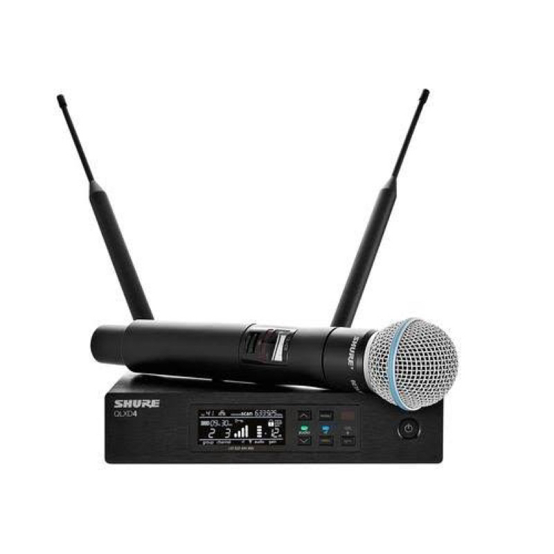 wireless mic shure qlxd 24 beta 58 . shure QLXD 24 Beta 58 original