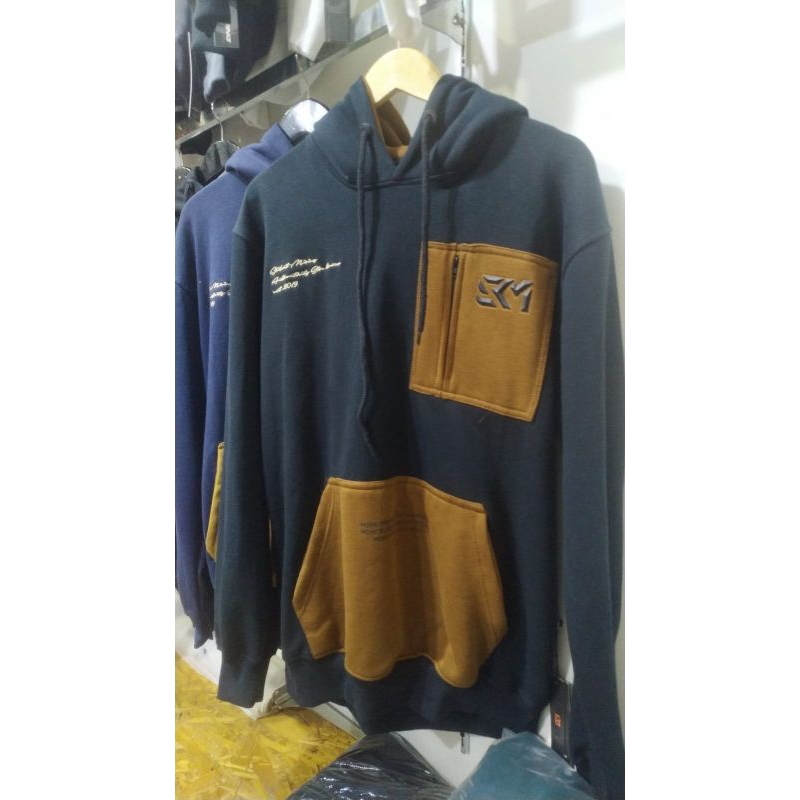 JAKET SWEATER HOODIE SKM POCKET LOGO ORIGINAL UNISEX GOOD QUALITY