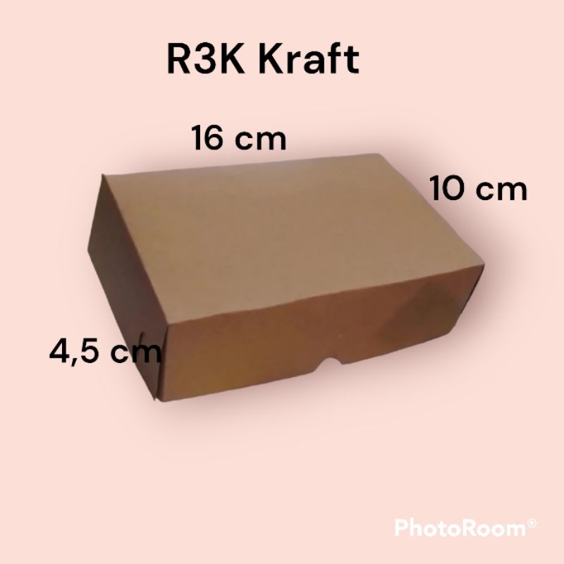 

Kardus R3K KRAFT Snack Box Kotak Makanan Packaging