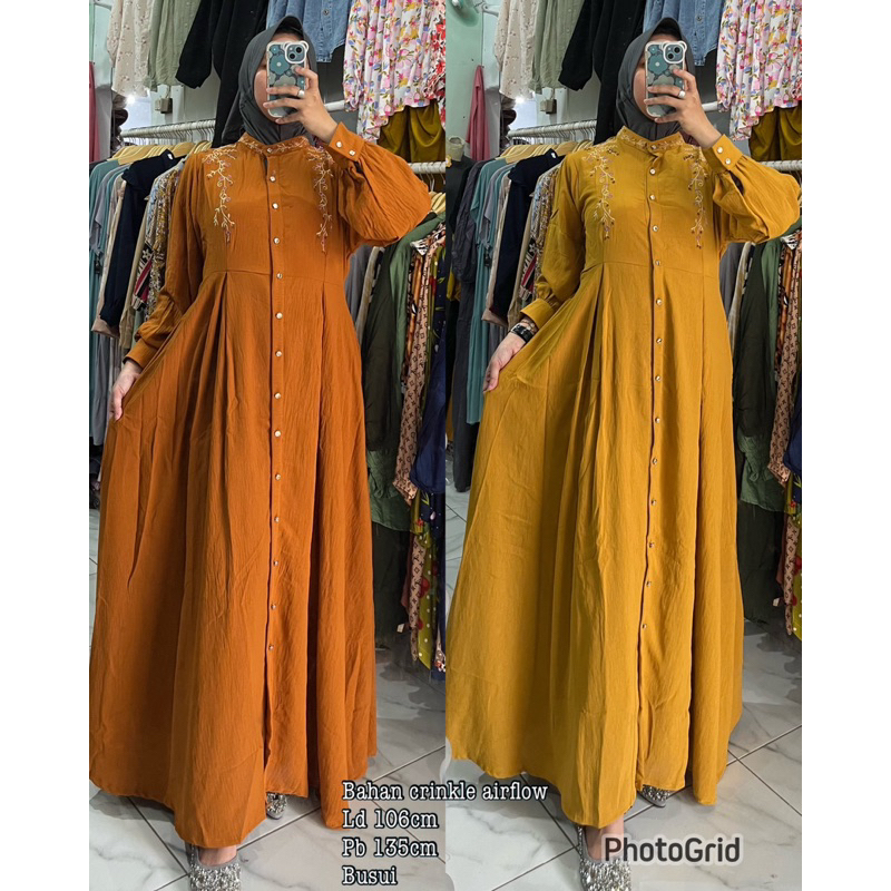 GAMIS CRINKLE BORDIR