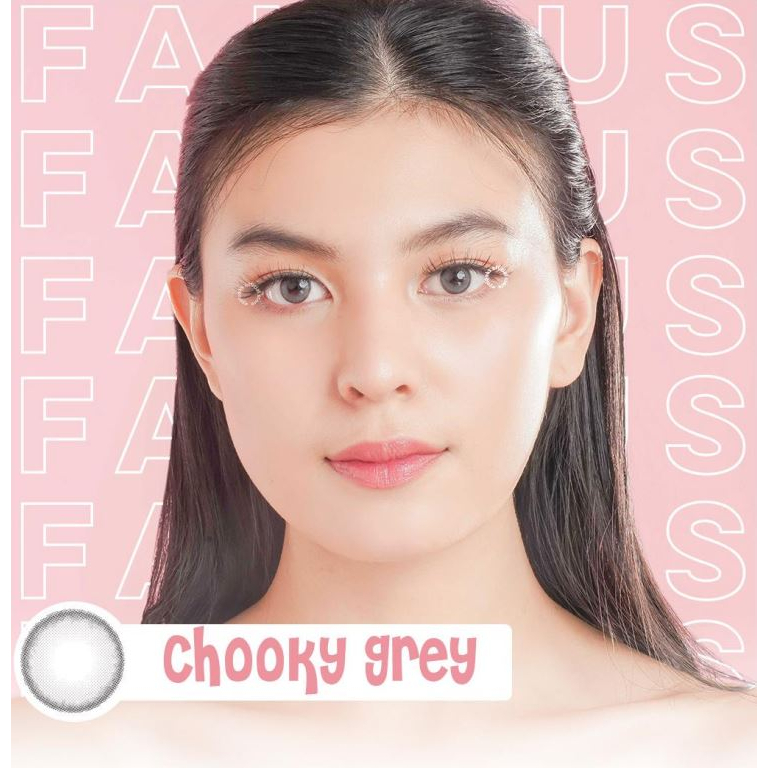 Famous With Biomoist Cooky Grey Bulanan Softlens Warna