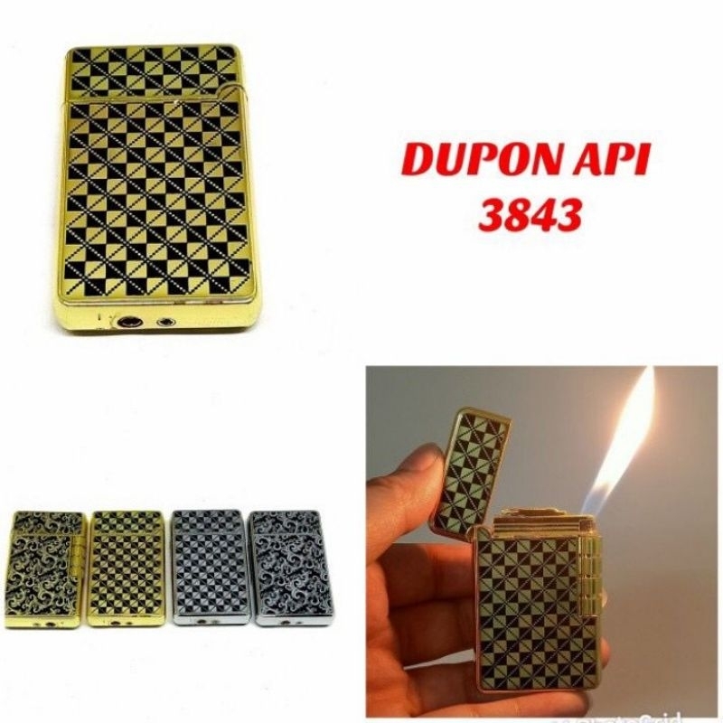 KOREK API DUPON / DUPON API MOTIF /KOREK DUPON BATIK GOLD LIGHTER