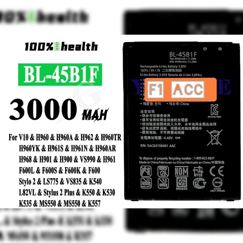 Baterai LG V10 Stylus 2 K520 BL-45B1F Original Baterai Lg Bl-45b1f v10 stylus 2 k520