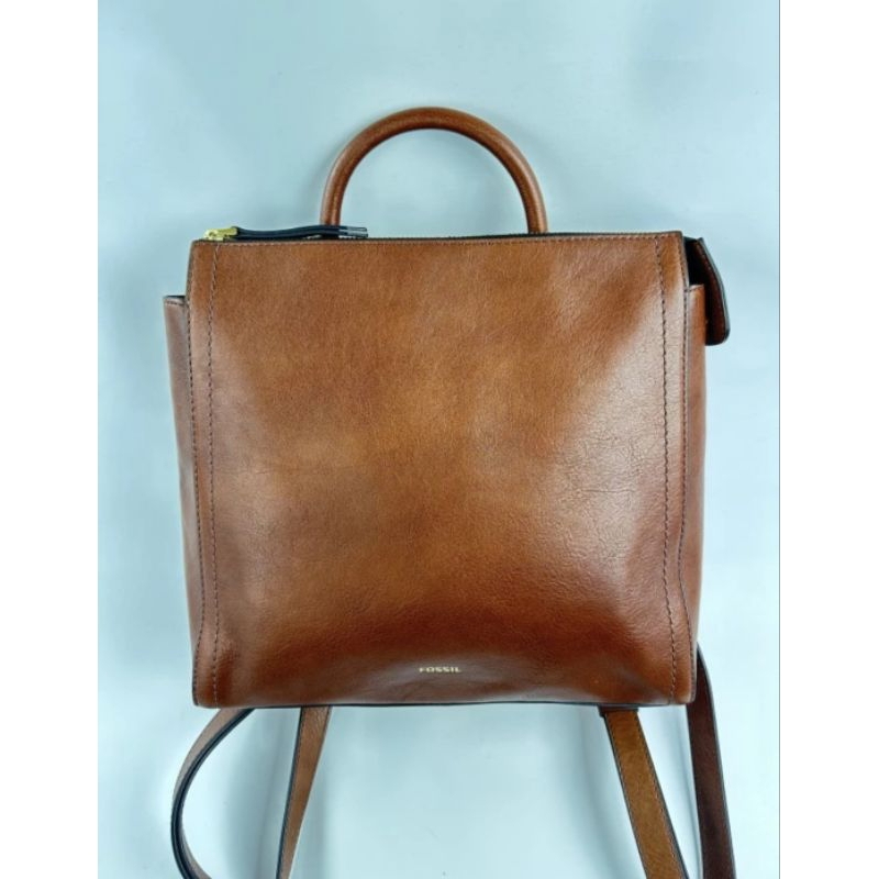 Tas Wanita FossilOriginal Parker Small backpack brown