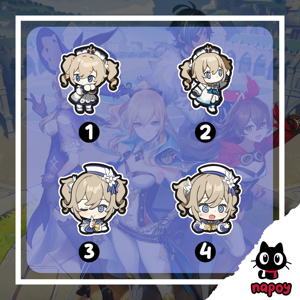 

Sticker Vinyl Game Anime Barbara Genshin Impact