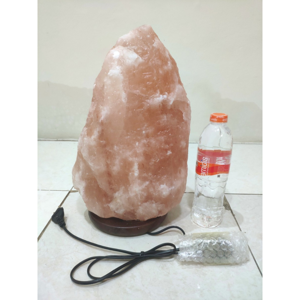 Lampu Kristal Garam Himalaya Crystal Salt lamp GIANT SIZE F - Real Pic