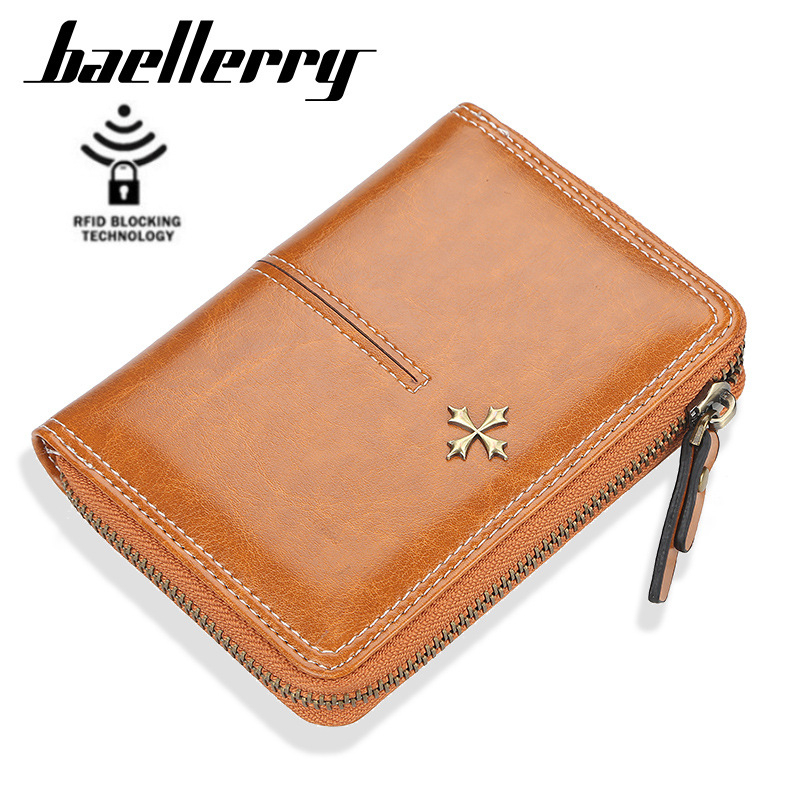 [BISA COD] BAELLERRY N1851 Dompet Kartu Wanita Bahan Kulit PU Leather Premium