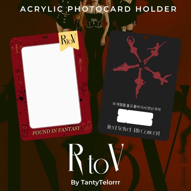 Red Velvet RtoV Acrylic Card Holder Photocard / CAHOL / PC Frame Tag
