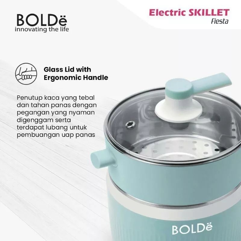 BOLDè Skillet FIESTA Kapasitas 1.2L Panci Elektrik