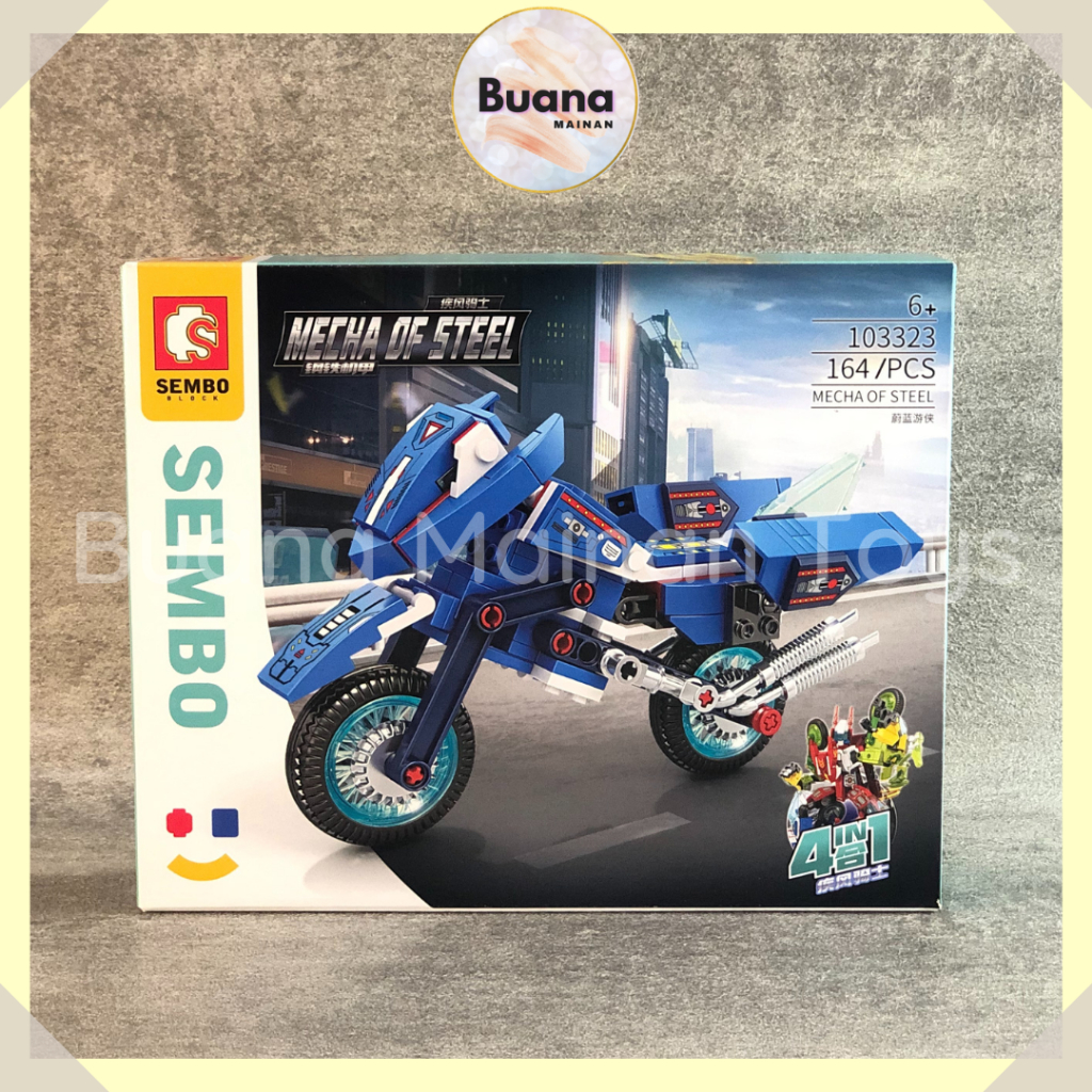 BRICKS SEMBO MECHA OF STEEL SUPER BIKE MOTOR CROSS BUANA MAINAN EDUKASI ANAK COWO CEWE BRICK BLOCK 103320