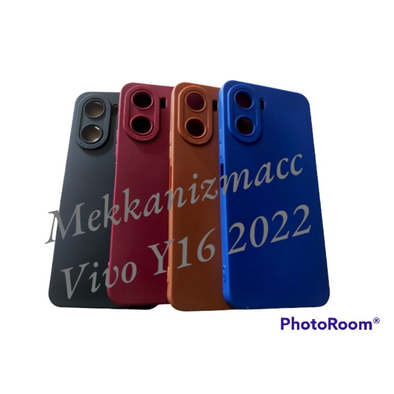 Case Macaron Vivo Y16 2022 Softcase Candy Case macaron 3D Camera Protect Casing Hp Vivo Y16 2022