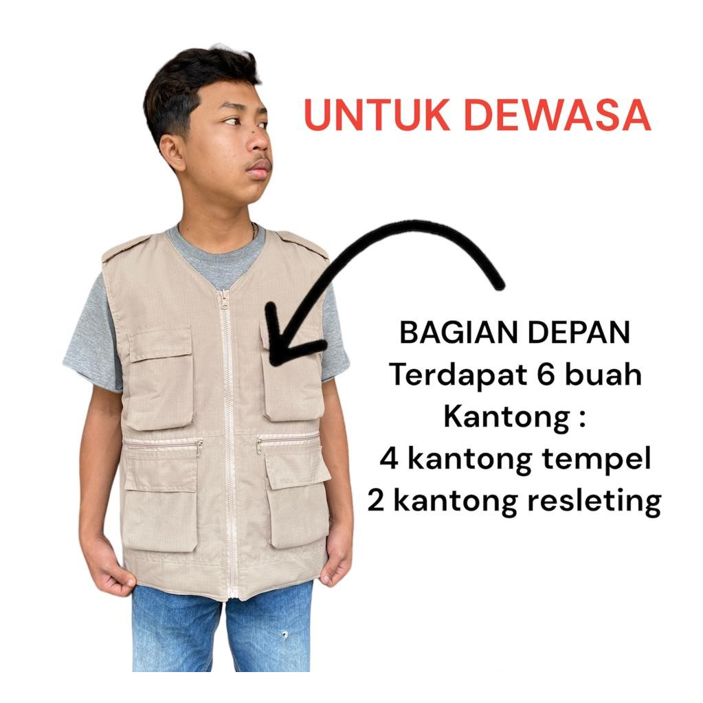 ROMPI KING / ROMPI TACTICAL / ROMPI LAPANGAN / ROMPI MULTIFUNGSI / ROMPI OUTDOOR / ROMPI  / VEST - ( TERIMA JASA BORDIR )