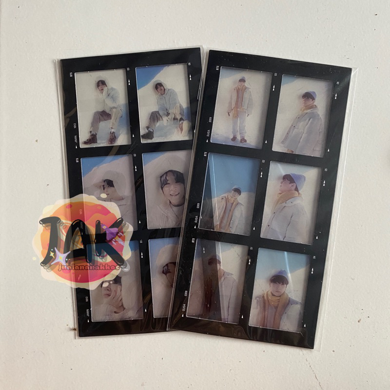 Ready - BTS Jimin Suga Min Yoongi Random 6 Cut Film Photo Official Winter Package 2021