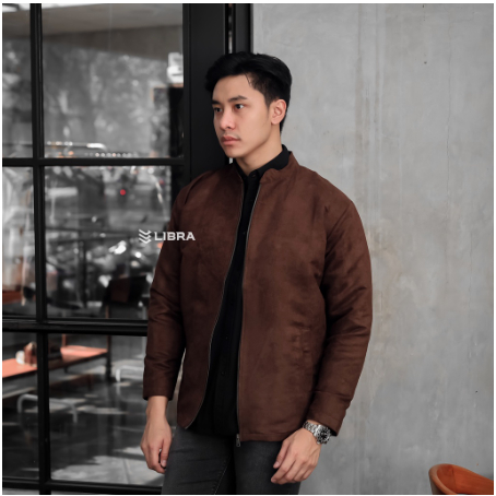Libra Jaket Suede Nato Brown Jaket Bomber Pria Original Jaket Pria Bomber Bomber Jacket Pria Jacket 
