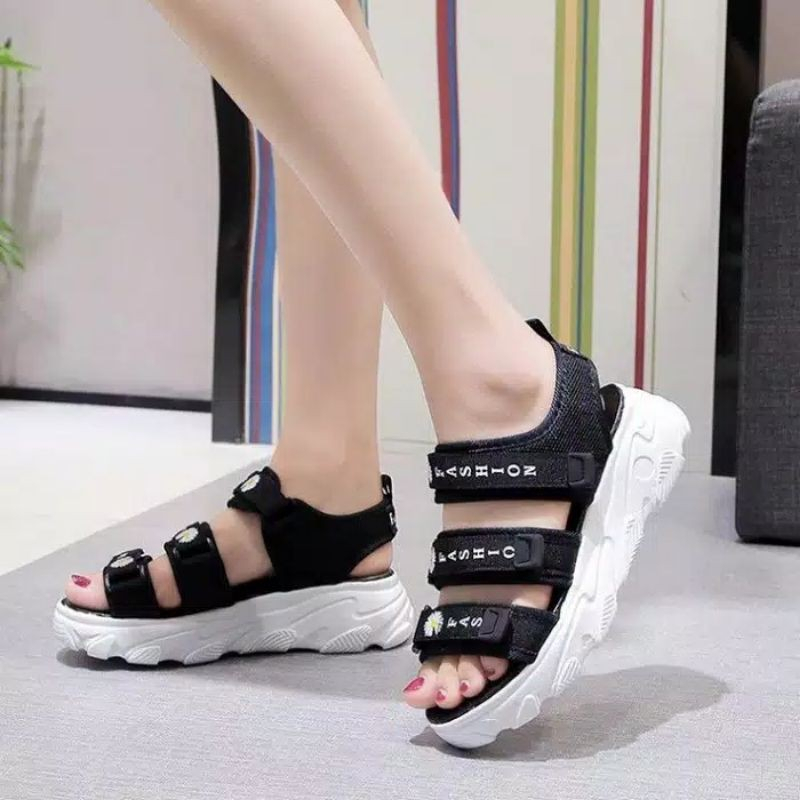 Sandal Gunung Wanita Korea Sendal Gunung Korean Style Kekinian Keren