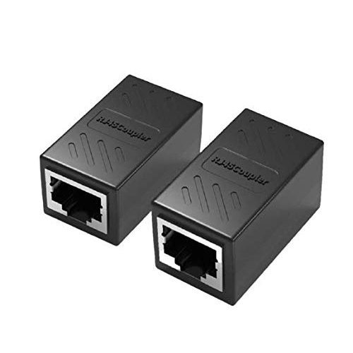 Barel/Couple/Penyambung konektor RJ45 - Hitam