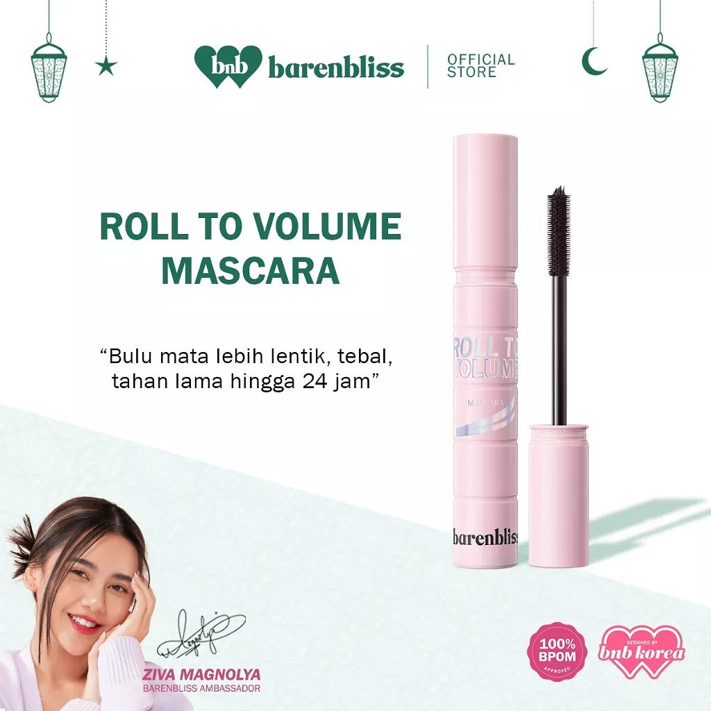 BNB BARENBLISS ROLL TO VOLUME MASCARA - BPOM - MASKARA BNB MURAH