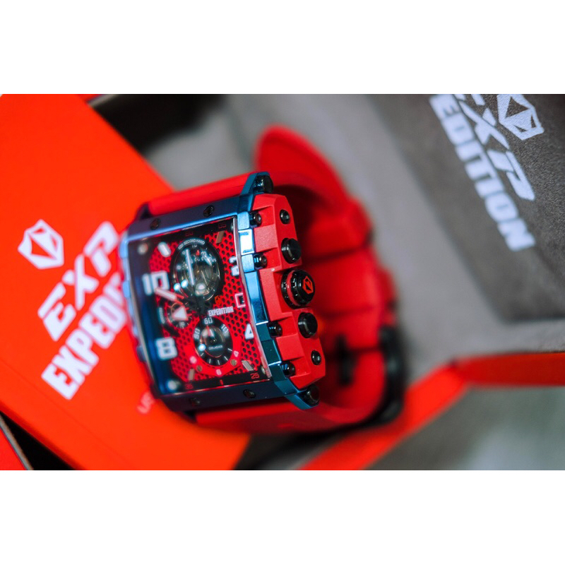 Jam Tangan Expedition E 6757 Pria Red Blue