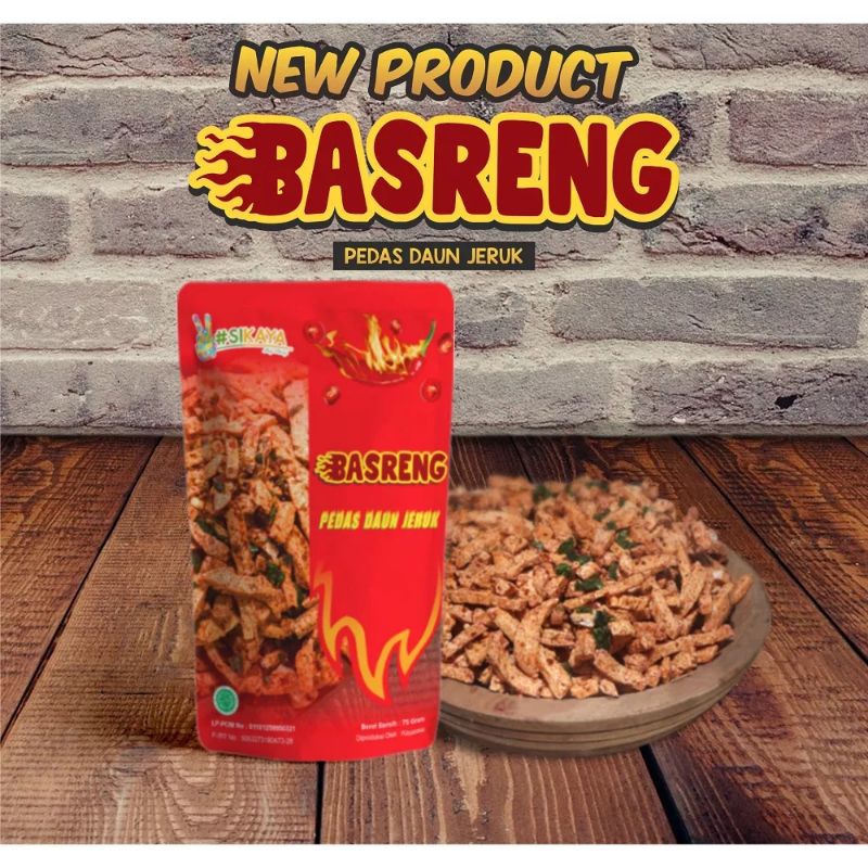 Basreng Pedas Daun Jeruk Sikaya Khas Bandung