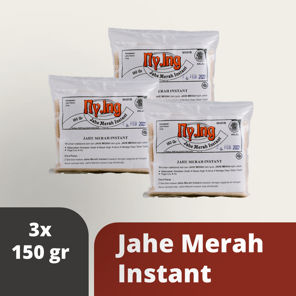 

Jamu Ny. Ing Jahe Merah Instan / Jamu Serbuk (PAKET 3PCS)