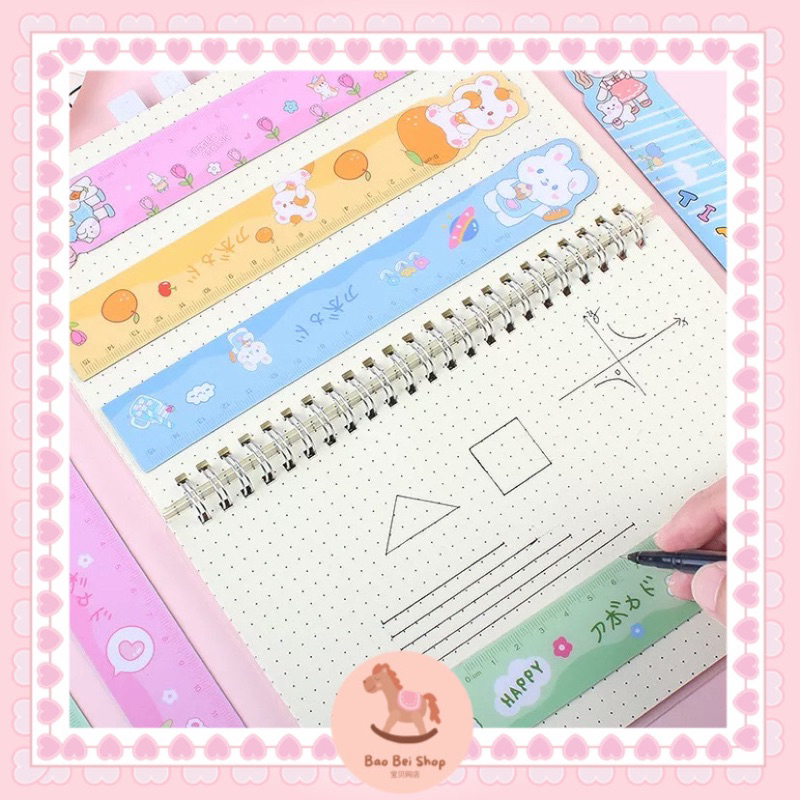 

[BBS22] Penggaris Lentur 15cm Flexible Magnet Ruler Motif Karakter Lucu Alat Tulis Anak Sekolah Unik