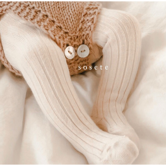 Little Sosete  Ribbed Knit Stocking - Legging Anak Bayi Sock Kaos Kaki Kaus Leggings Stocking Celana Panjang