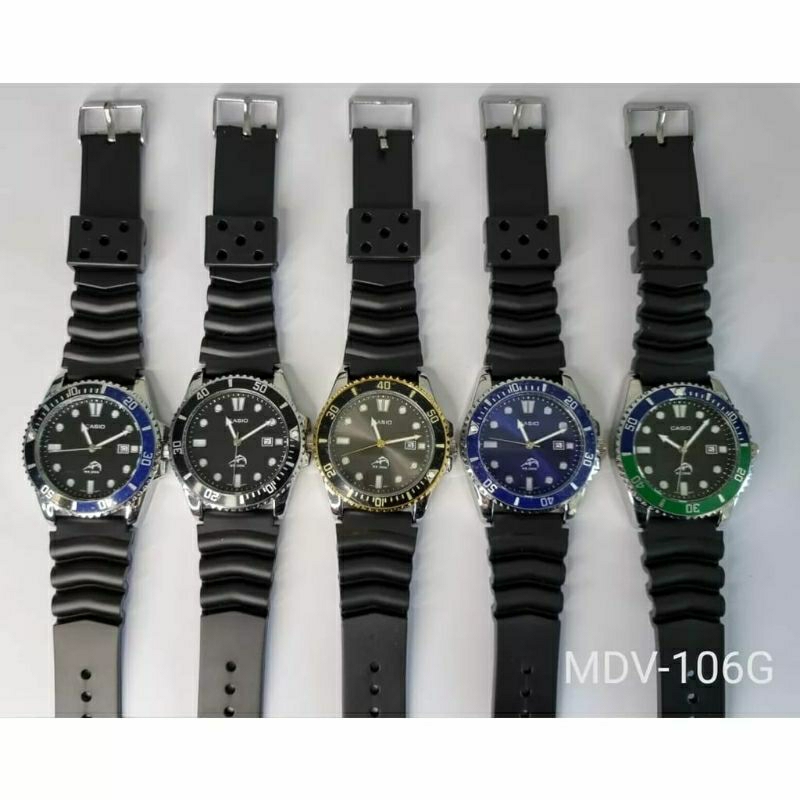 Terviral Jam Tangan Casio Rubber Stainliss Submariner Terlaris Bahan Case Terlaris