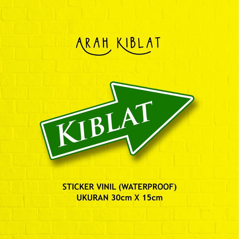 

STICKER ARAH KIBLAT