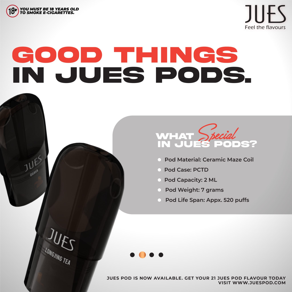 JUES Pods Pro Lychee(Cocok dengan Relx Infinity Essential Phantom)