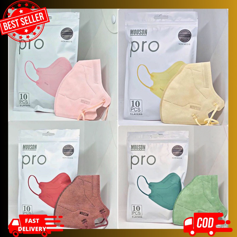 MASKER KN95 5ply KN 95 PRO DEWASA MOUSON ALKINDO WE MASK KAWAT DALAM / masker medis dewasa earloop 5
