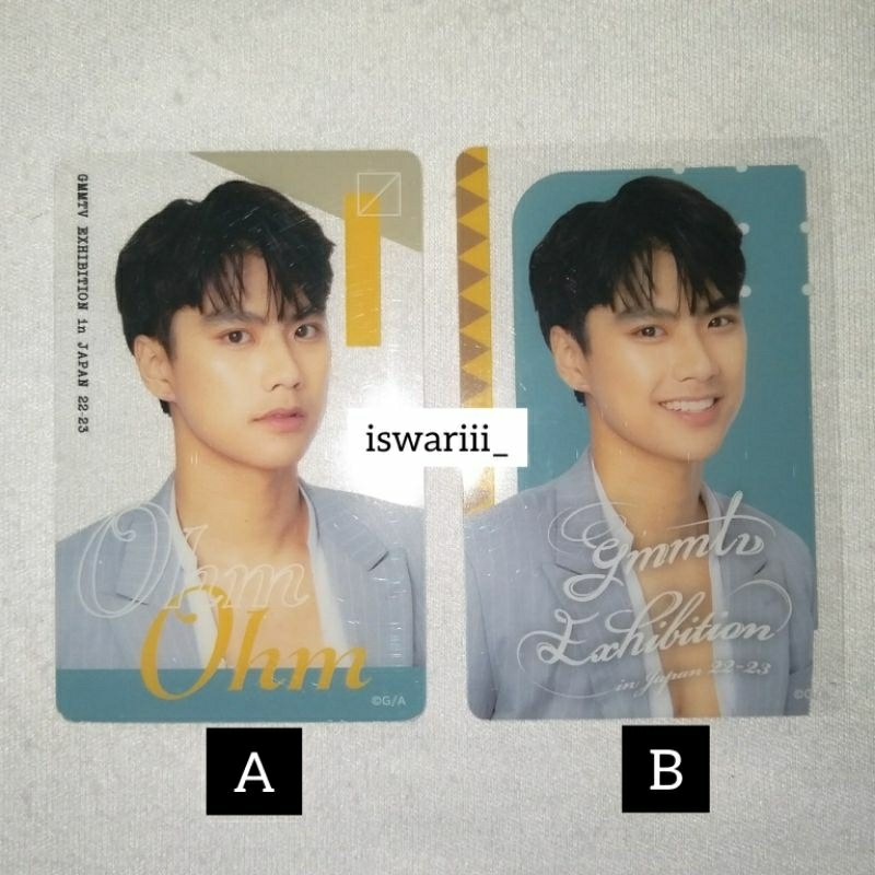 [ready stock] pc gmm exhibition ohm pawat photocard japan trading card gmmtv ohmpawatt