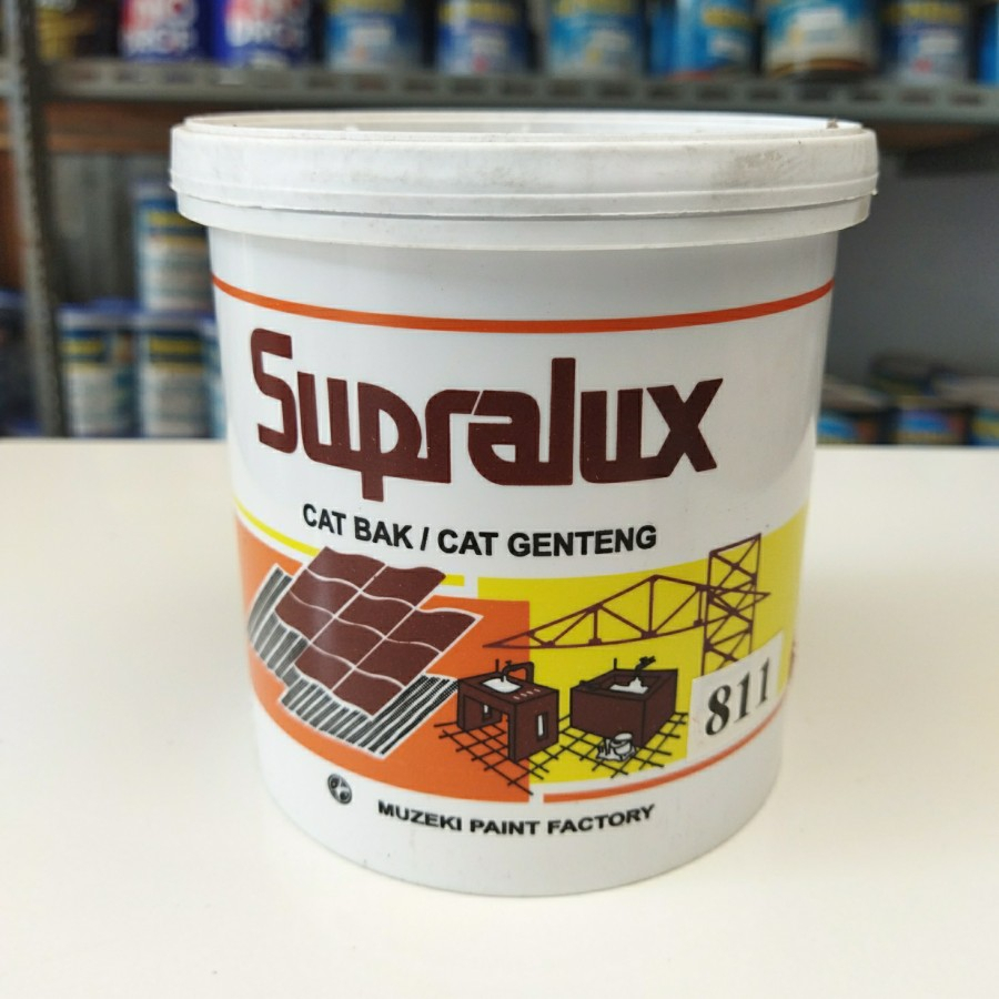 Cat Genteng SUPRALUX 811 TILE RED Cat Kolam / Bak / Lapangan Tenis 1kg