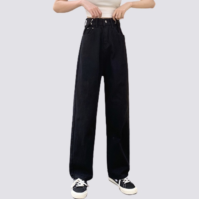 XIAOZHAINV Celana Jeans Wanita Korean Style High Waist 8878