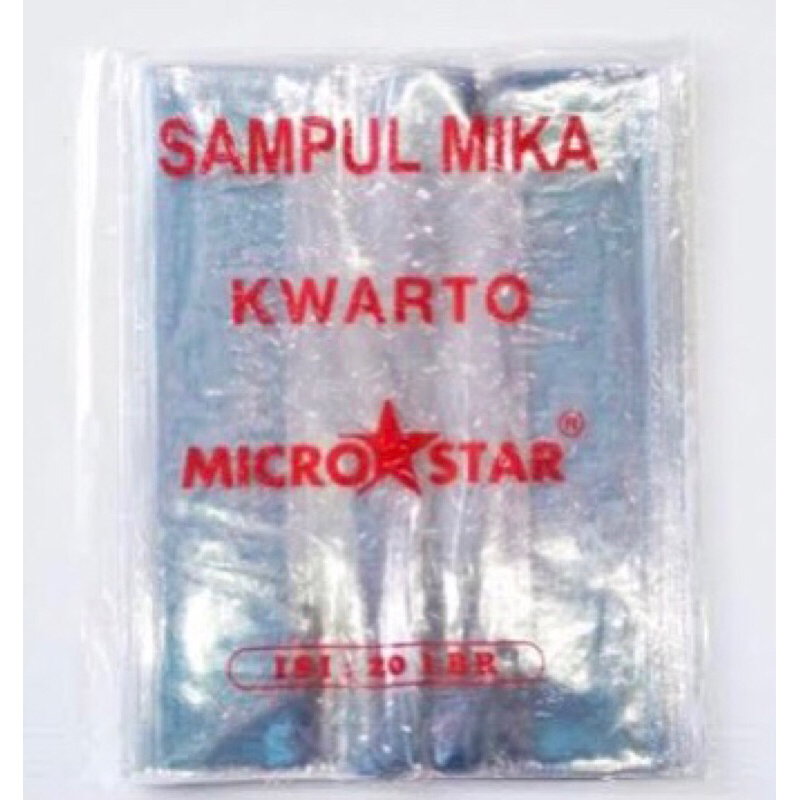 

Sampul Buku Plastik || Sampul Buku PVC -Mika ( Micro Star)