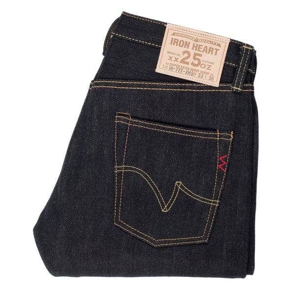 Iron Heart IH-777-XHS 25oz Indigo Japan Selvedge Denim Slim Tapered Cut Jeans