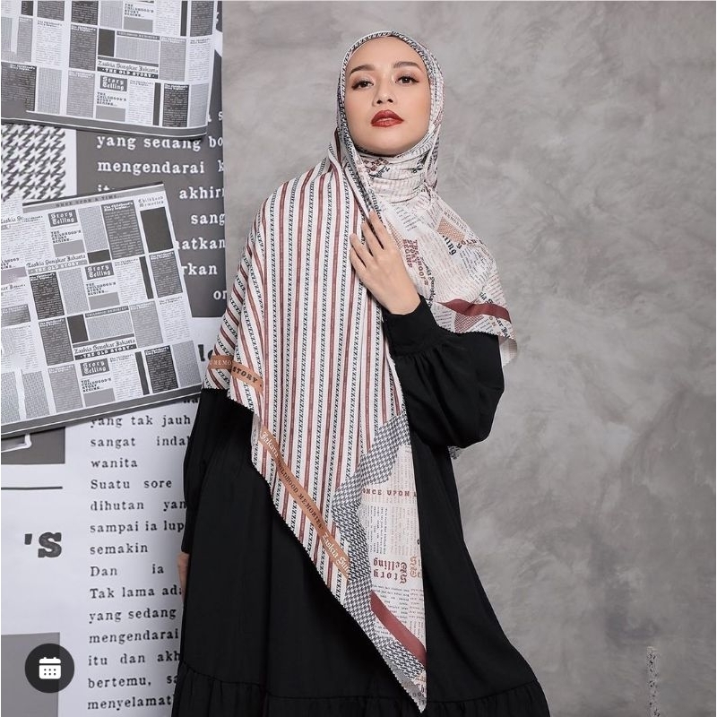 Sacrf Zaskia Sungkar | Lexa Scarf Newspapper