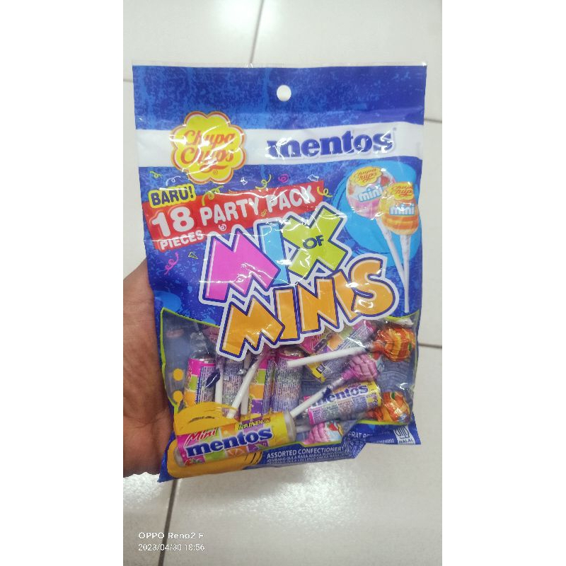 Candy Mix Minis 144G | Mentos mix Chupa Chups 18 Party Pack