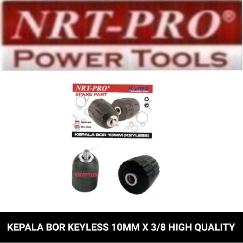 kepala bor cordles 10mm x 3/8 NRT-PRO