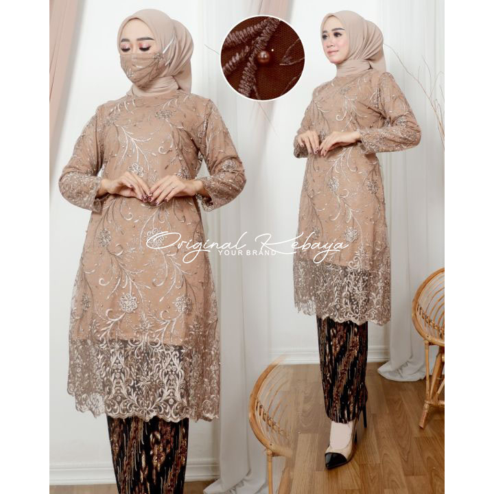Kebaya Tunik / Tunik Brokat / Kebaya Modern / Kebaya tile / Kebaya Favorite / Tunik Padang Tile