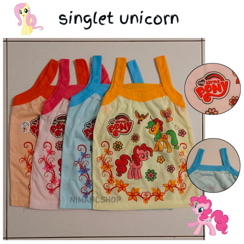 Kaos dalam UNICORN tanktop anak cewek