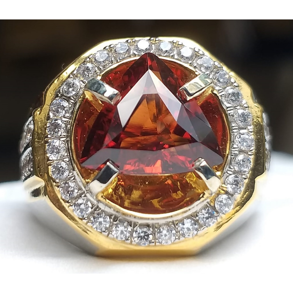 Cincin Zircon Sri lanka Memo KGL Natural & Murah (Perak Semi Micro)