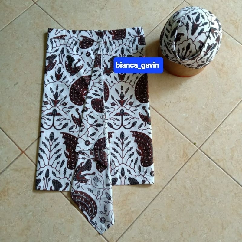 Set Blangkon + Sapit Urang, Motif Sidoasih