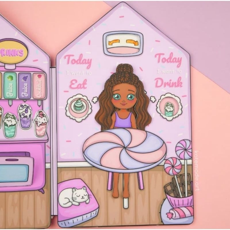 CANDYHOUSE PAPER PAPER DOLL MAINAN EDUKASI ANAK BONGKAR PASANG