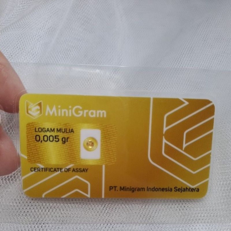 MiniGram logam mulia 0,005gr