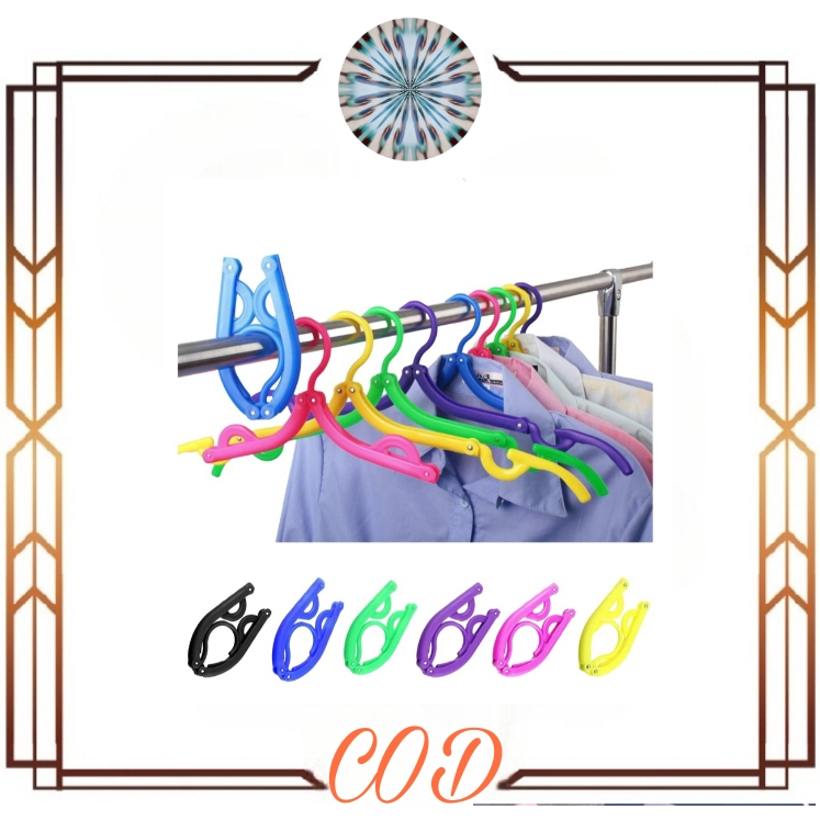 (COD)hanger lipat //gantungan baju lipat simple murah//gantungan baju trevel