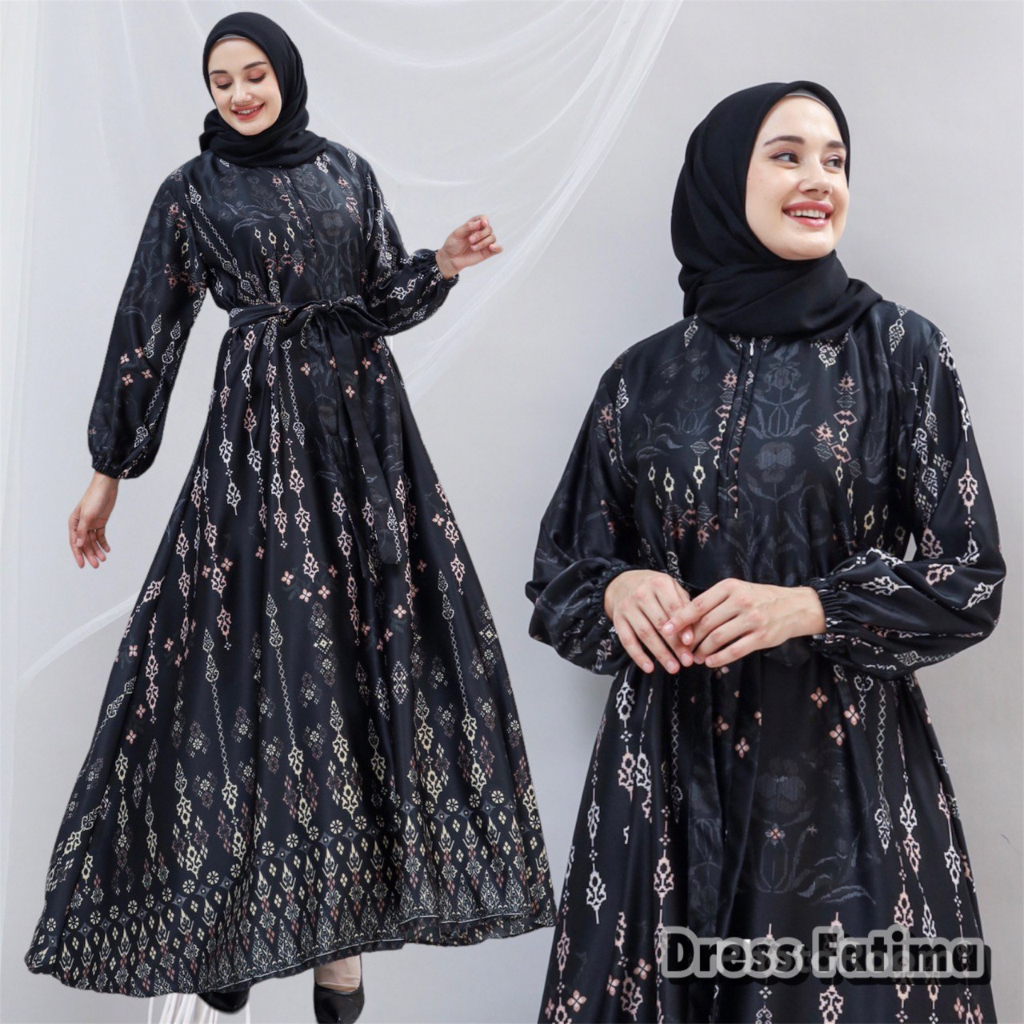 Dress Gamis Fatima Maxmara Silky Bunga