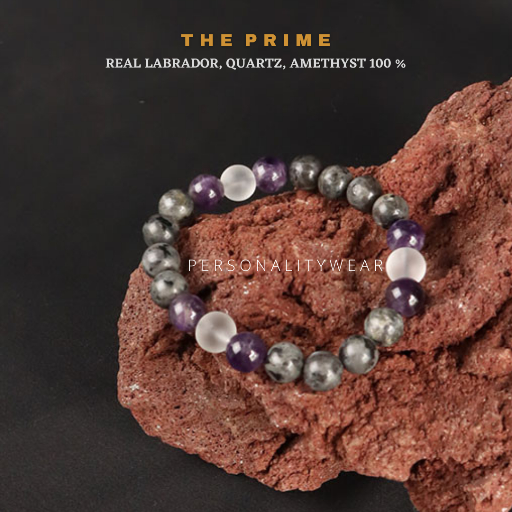 Gelang Pria Wanita Keren Batu AKik Kristal Labradrorite ASLI Alam Natural